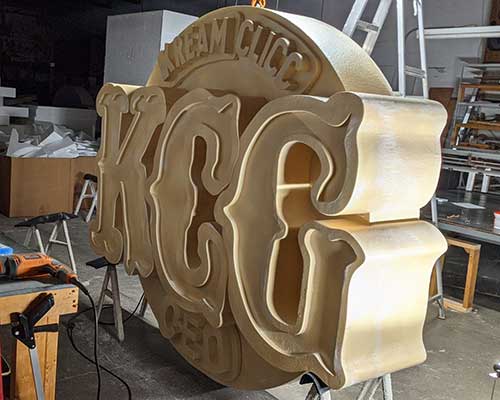 Foam 3d signs and theater props